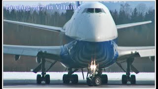 Silkway Boeing 747 lands in Vilnius
