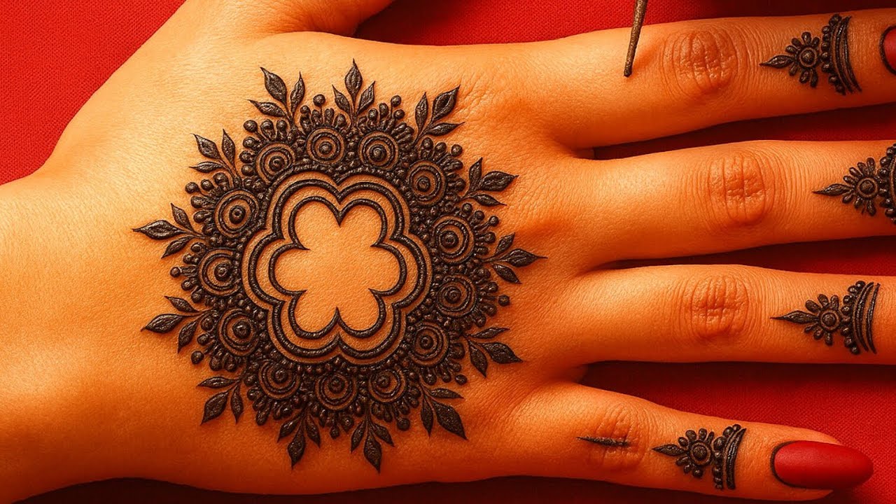 Trending Tikki Mehndi Design 2025 || Stylish Back Hand Mehndi Design|| Simple Mehndi Design 
