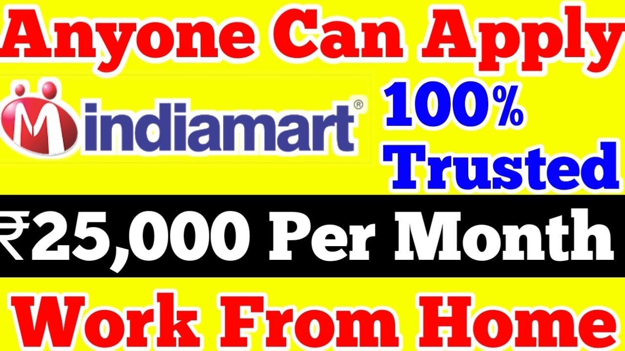 12th Pas Jobs Work From Home|Student Work From Home|Indiamart No Interview Direct Selection Jobs