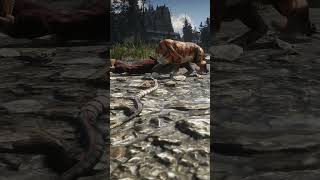 Tiger Traps Human But Venomous Snake Saves Him! 😱#shorts #shortsfeed #animals #gaming #wildlife