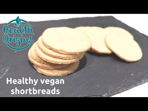 How to make healthy vegan shortbread cookies (no butter, refined sugar, no gluten)