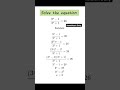 #maths practice solution # numerical equation