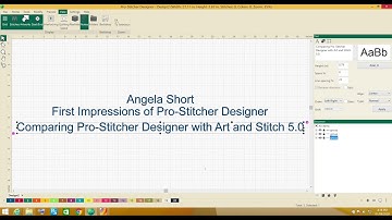 Intro - Pro-Stitcher Designer vs. Art & Stitch version 5.0