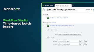 Workflow Studio | Time-based batch import