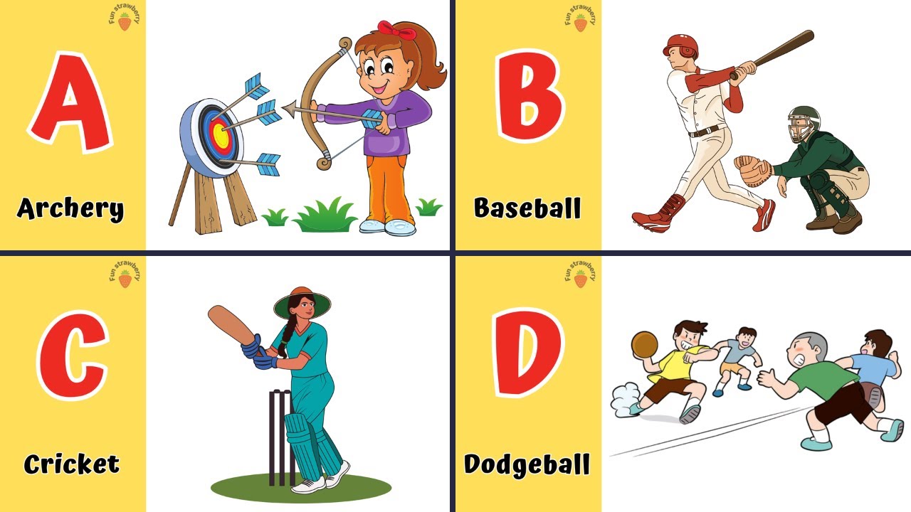 ABC Sports: Learn Alphabet from A to Z | Fun Sports Names for Kids!