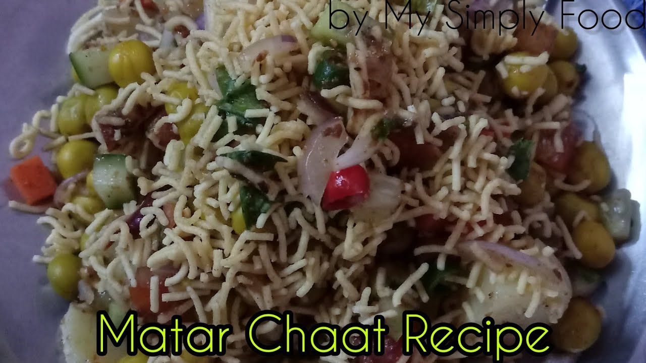 Matar Chaat Recipe Oil Free Yellow Peas Chaat Recipe Street Style