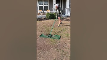 Smooth your BUMPY lawn easily with this lawn leveling rake #lawn #rake #level #diy #smooth