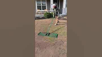Smooth your BUMPY lawn easily with this lawn leveling rake #lawn #rake #level #diy #smooth
