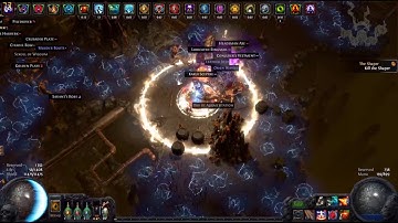 Path of Exile. Maze of the Minotaur Map. Witch Low life RF Channelling Build.