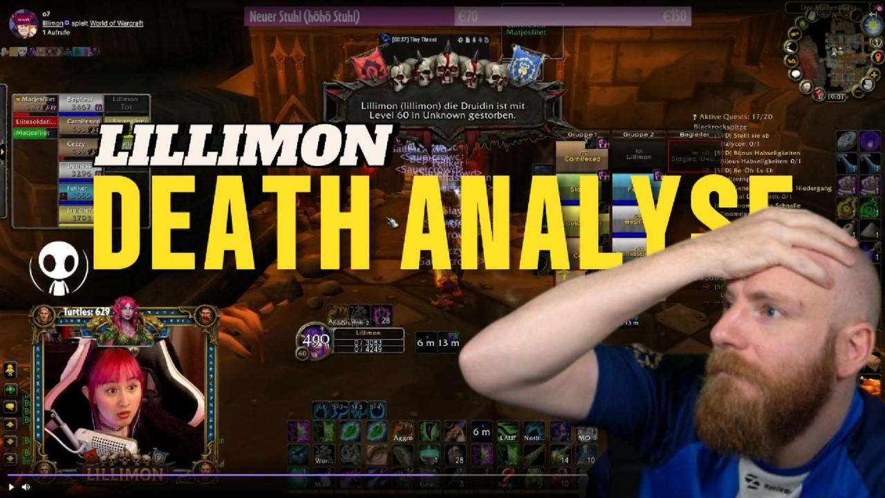 Lillimon stirbt in UBRS | FalganWoW reagiert auf den Deathclip von Lillimon | Sauercrowd HC Event