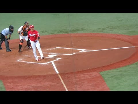 H29.07.26　7回表　無死1塁　丸　三振　広島×巨人　京セラ