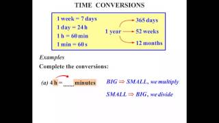 Year 6 Lessons 2015: Time Conversions