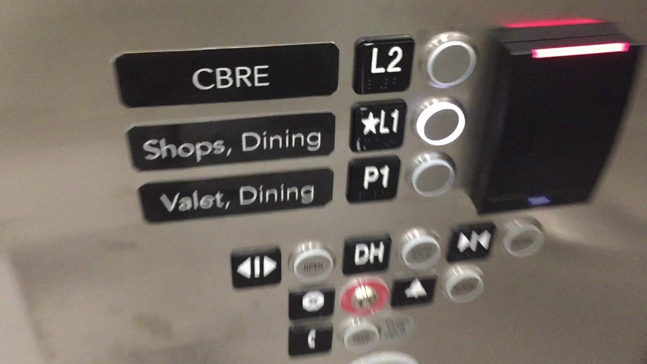 Brand New Kone Eco Disk MRL elevator @ UTC Mall (New Section), La Jolla, CA