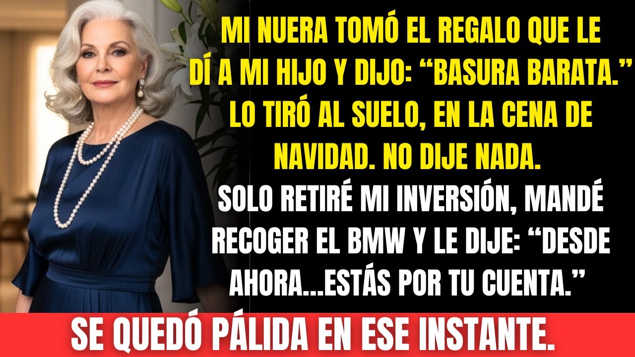 Mi nuera tiró mi regalo al suelo y dijo: “Basura barata.” Pero lo que hice después la dejó helada.