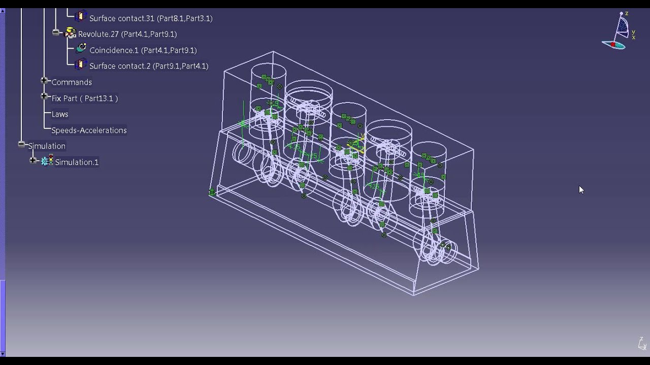 Simulacija motora u CATIA v5 R21 - YouTube