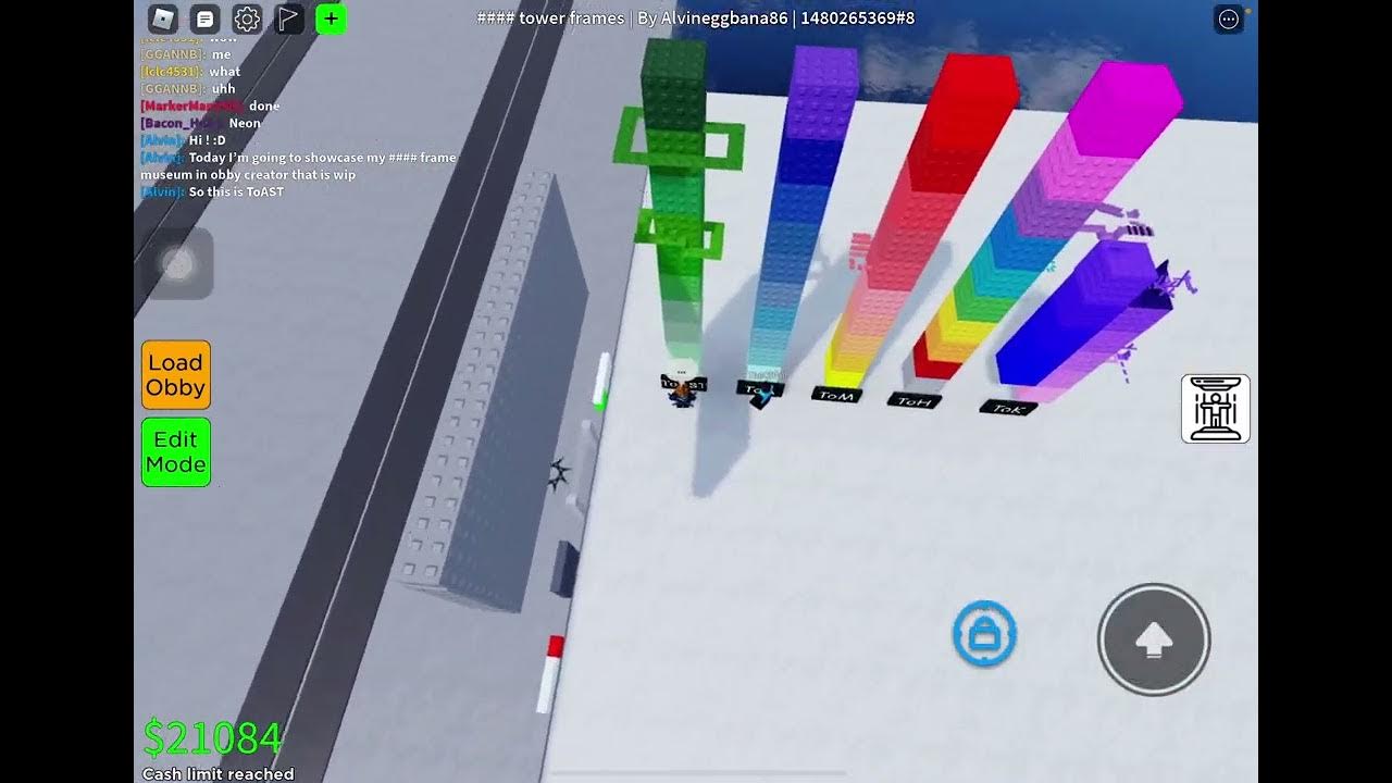 My Jtoh tower frame museum in obby creator) YouTube