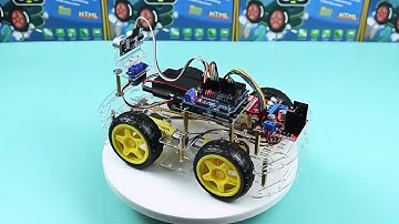 Kit robot 4x4 con sensor de ultrasonido e infrarrojo con arduino