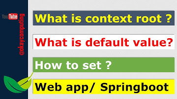 OKAY JAVA | CONTEXT ROOT| WEB APPLICATION CONTEXT ROOT | SPRING APPLICATION CONTEXT PATH
