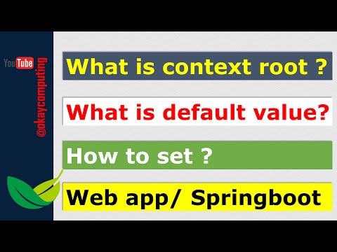 OKAY JAVA | CONTEXT ROOT| WEB APPLICATION CONTEXT ROOT | SPRING APPLICATION CONTEXT PATH