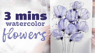 Why don't you give it a go ? How to paint Watercolour Flowers EASY WAY !