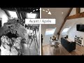 RENOVATION Totale STUDIO/LOFT 35 m2 APPARTEMENT - TIMELAPSE AVANT/APRES