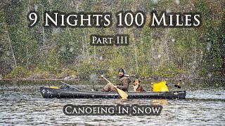 9 Night 100 Mile Canoe Camping Adventure With My Dog + Spring Snow [Part 3 of 3]  Ft. Matthew Posa
