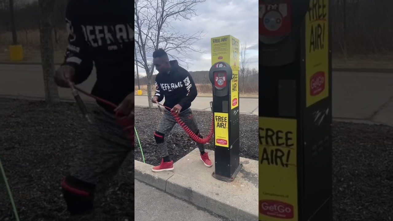 Inflation is high i just need some free air for my tires😂 