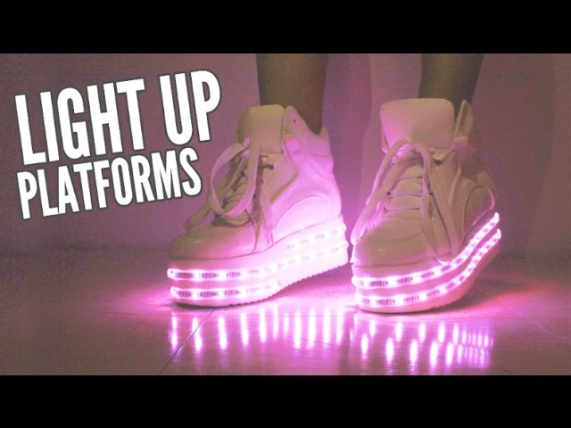 light platform sneakers