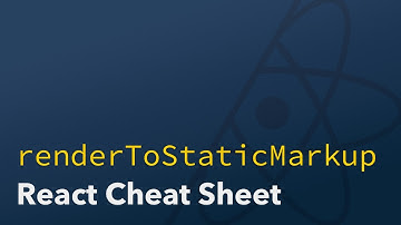 renderToStaticMarkup — React.js