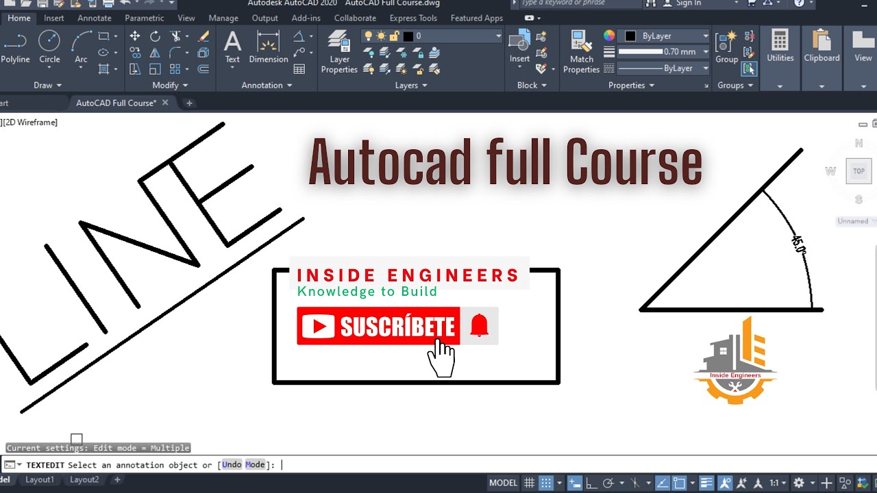 Relative Poar Drawing lines in AutoCAD using the Absolute, Relative, & Polar ...