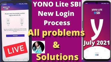 YONO Lite new log in process July 2021 | Technical error | Sim service not available | multiple User