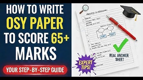 How to Write Operating System Paper | MSBTE Exam Tips + Notes Guide | Score 70/70 in MSBTE |