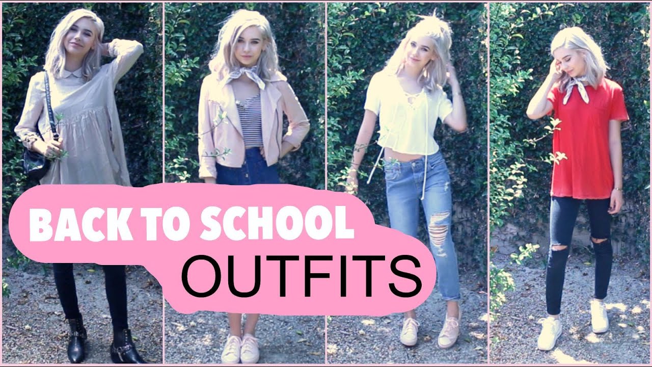 Back to School Outfit Ideas! 8 Looks ♡ - YouTube