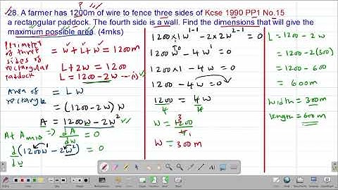 MATH: FORM4: DIFFERENTIATION: LESSON 19