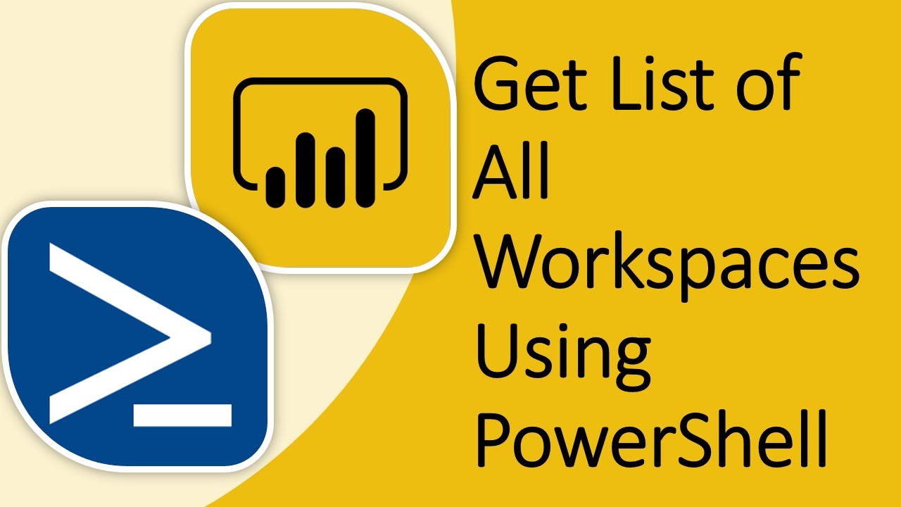 Get List Of All Workspaces As An Admin Using Windows Powershell | Powershell And Power Bi