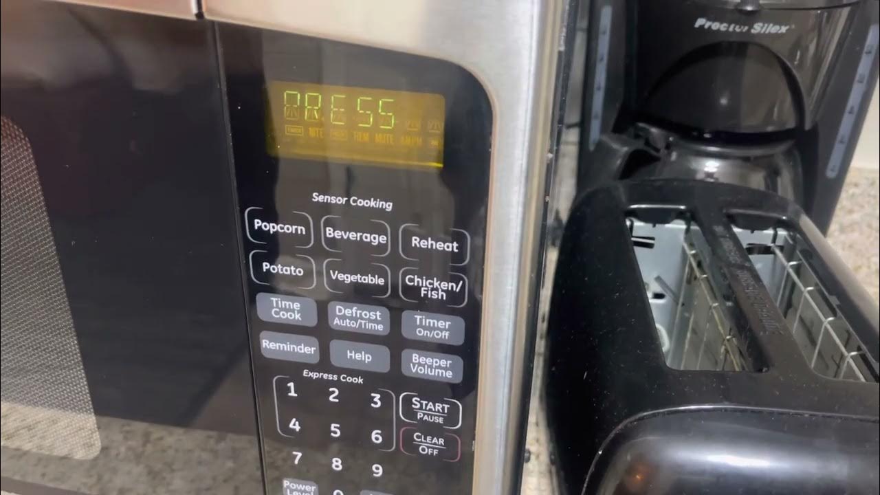 Ge general electric jeb1860sm2ss microwave oven timer youtube