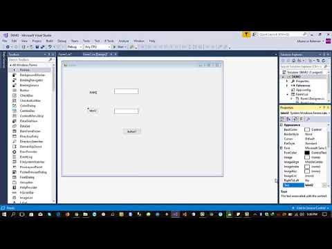 LECTURE # 3 - HOW TO CREATE SAMPLE FORM - VISUAL STUDIO 17 - YouTube