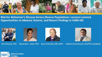 NIA Webinar: Risk for Alzheimer’s Disease Across Diverse Populations