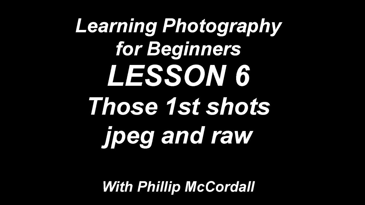 Photography for beginners lesson 6 - YouTube