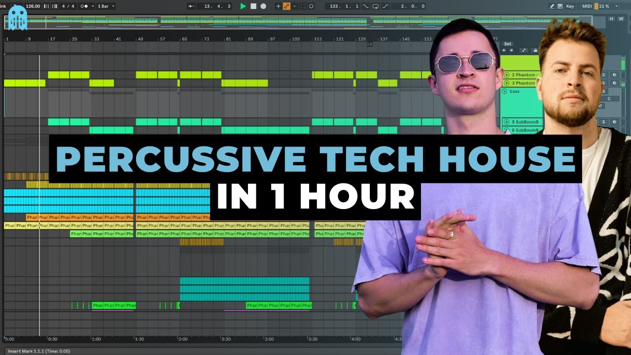 Making A Percussive Tech House Track In 1 Hour YouTube