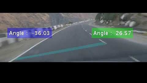 Lane detection result of presented algorithm