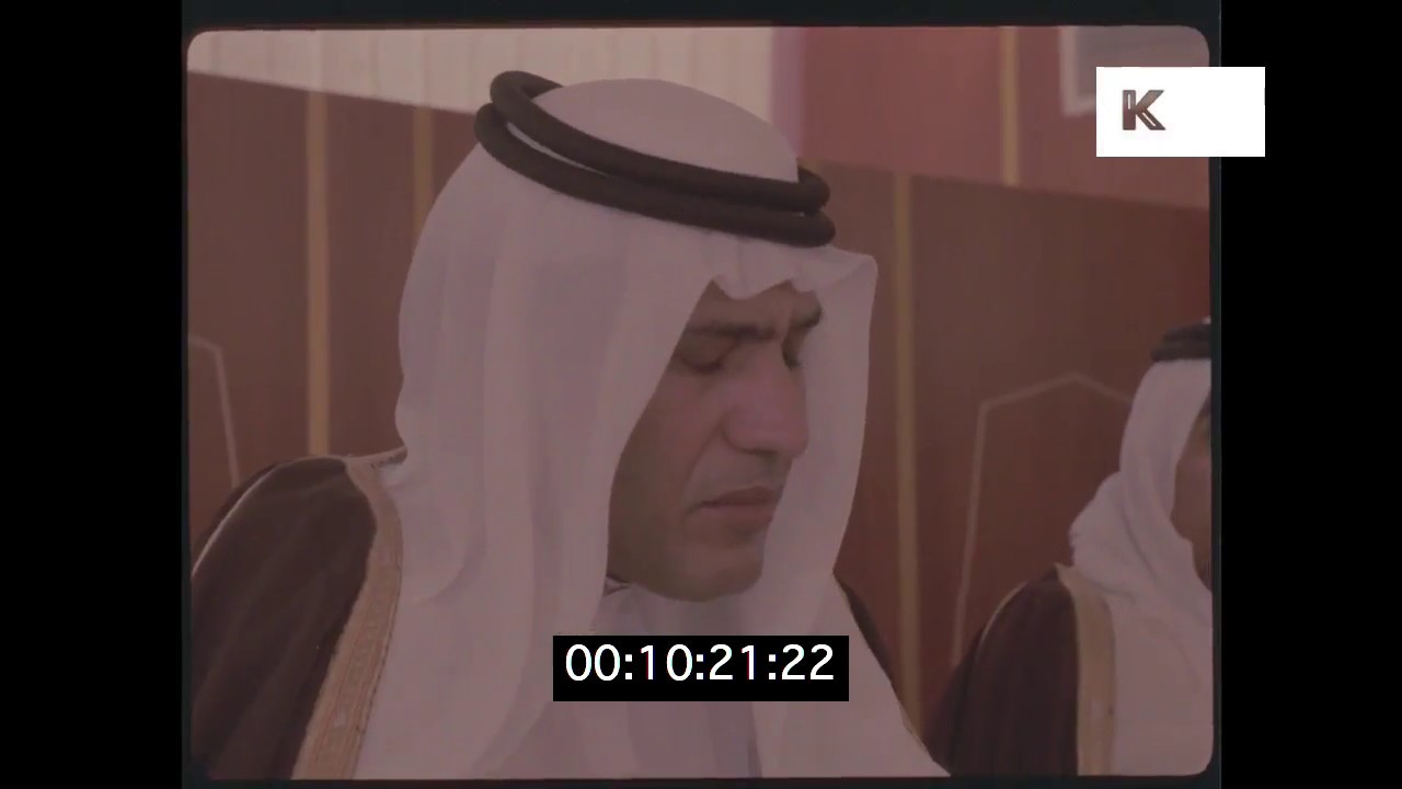 1980s Jeddah, Saudi Arabia, Men in Meeting from 35mm | Kinolibrary