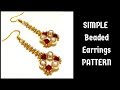 Beaded Earrings. How to make earrings. Jewellery making