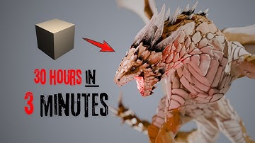 Creature Forge #1 | Dragon Sculpting Timelapse in Blender