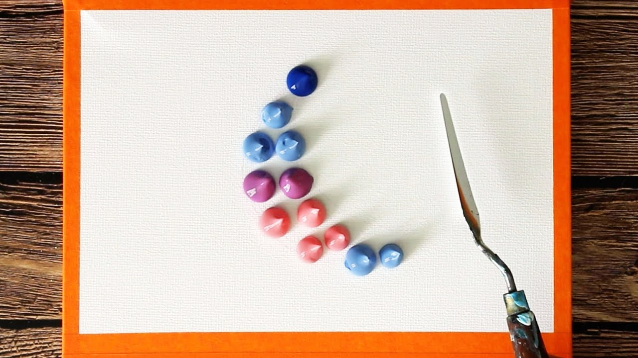 Тихая зима | Расслабляющая акриловая картина #294