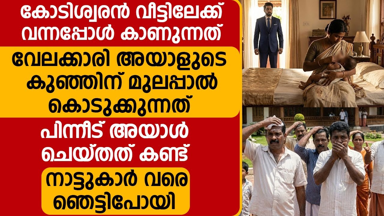 കോടിശ്വരൻ വന്നപ്പോൾ കാണുന്നത് വേലക്കാരി തന്റെ കുഞ്ഞിന് മുലപ്പാൽ കൊടുക്കുന്നത്,പിന്നീട് സംഭവിച്ചത്...