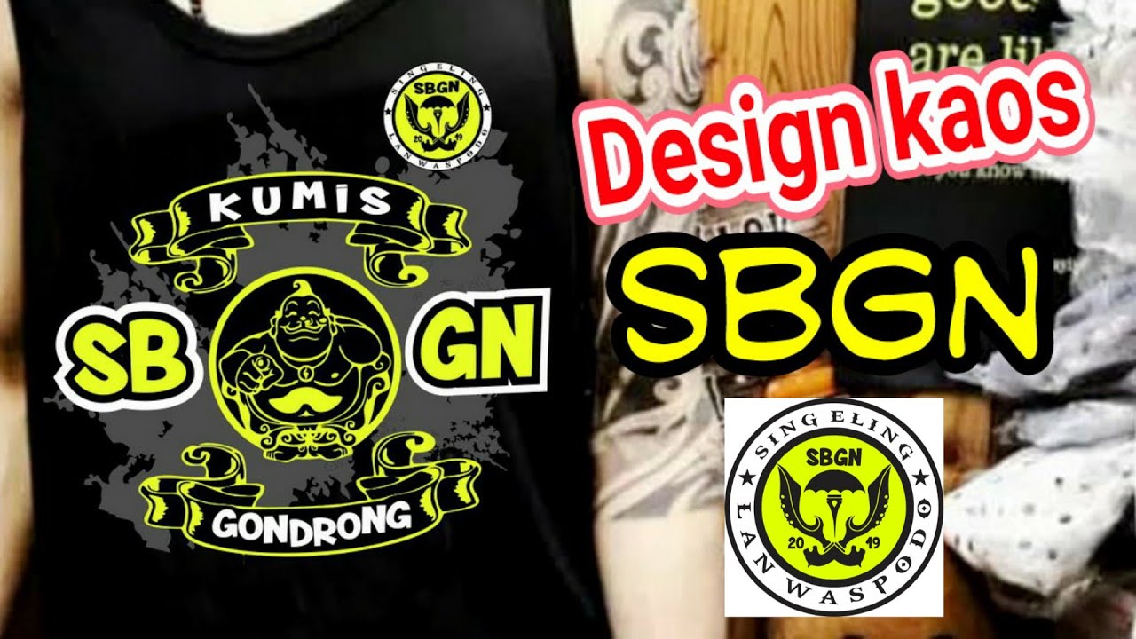  DESAIN  KAOS  SBGN CorelDRAW  X7 YouTube