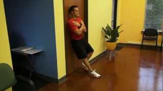 Single Leg Door Slide Squat