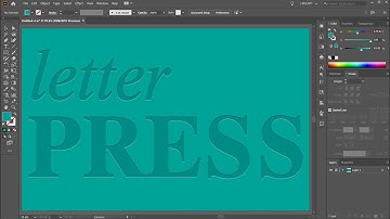 Letterpress Effect in Adobe Illustrator