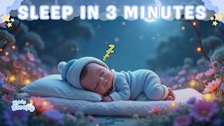 Calm Baby Sleep Music 💤 Moonlight Lullaby 🌕 Deep Sleep in 3 Minutes | Kiddy Sleepy